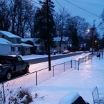 Snow has a nice icy crust now.
