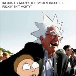 Rick and Morty feel the Bern.