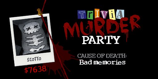 Look who died #triviamurderparty https://t.co/S28ZCNDT47 https://t.co/Lvopw3eRaE