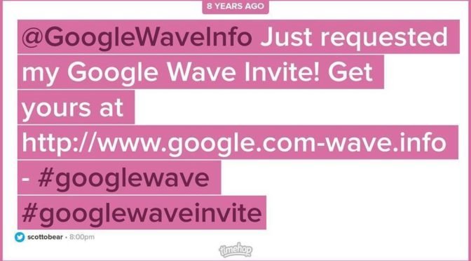 Hey kids! Remember Google wave? No? Me neither. https://t.co/RpPm5zsYZg https://t.co/UuwOXZPoFF